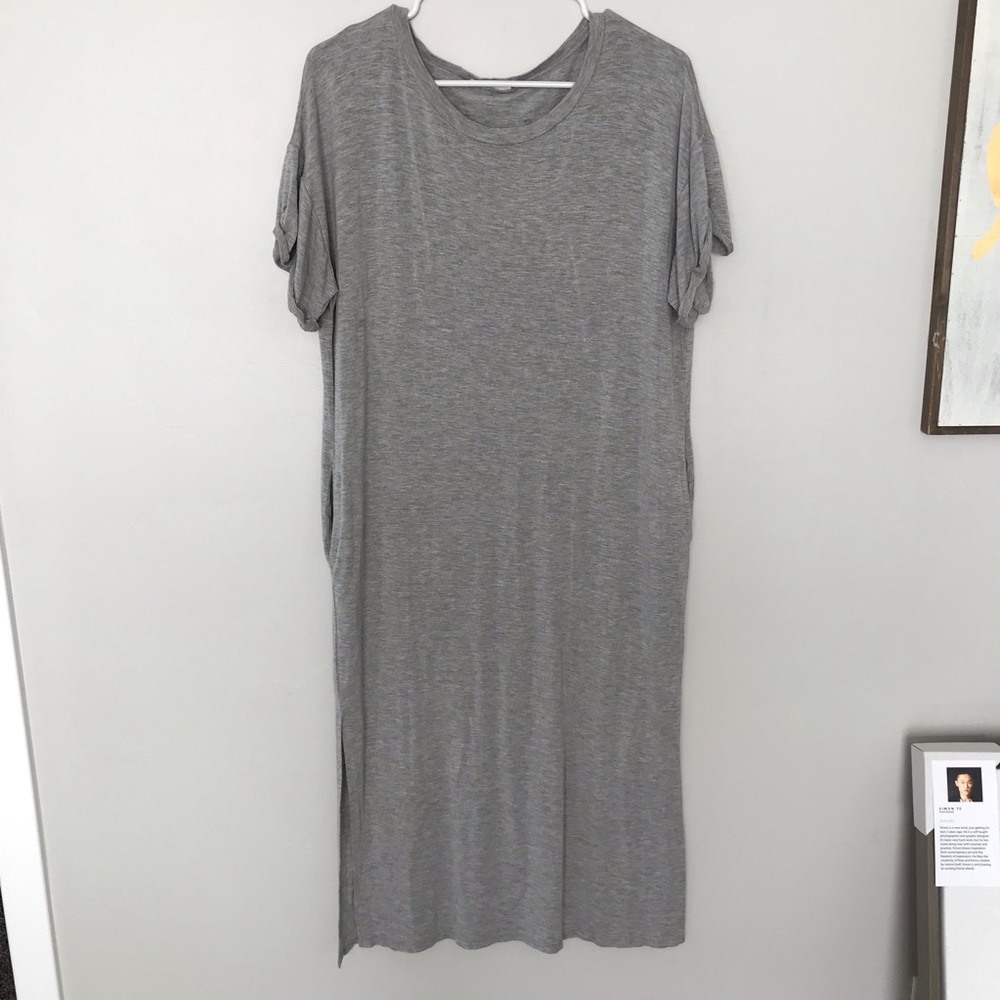 Gray maxi dress